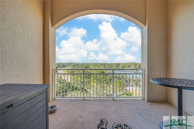 view of balcony