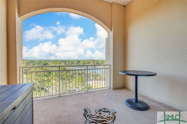 view of balcony