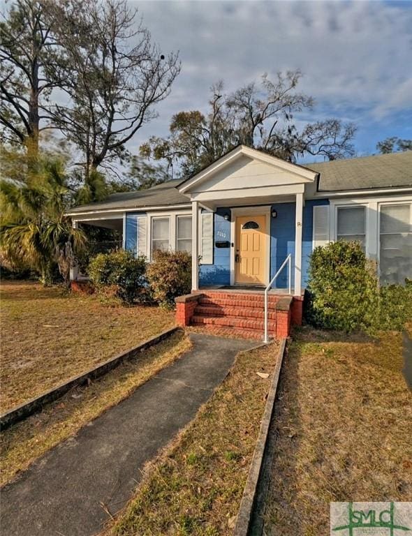 view of bungalow