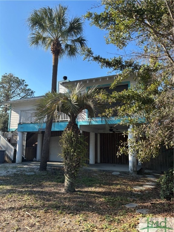 view of back of property