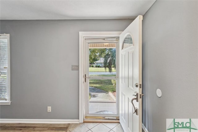 view of tiled entryway