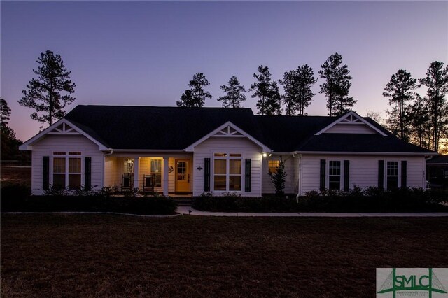 view of front of home with a porch