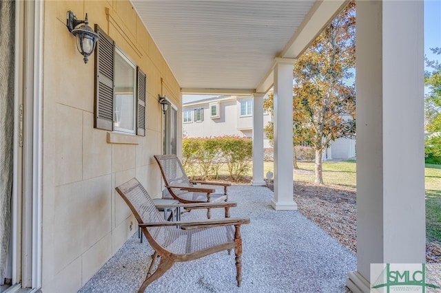 view of patio / terrace featuring a porch