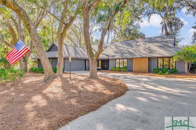 ranch-style house with a garage