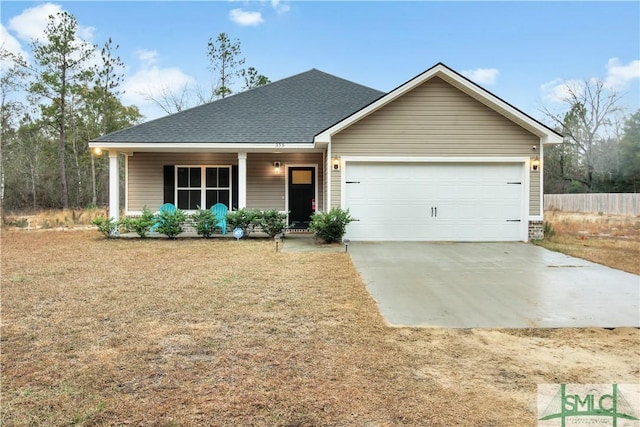 ranch-style house with a garage