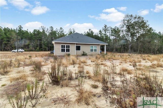 view of rear view of property