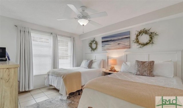 3 3rd St Unit 517, Tybee Island, GA 31328 - bedroom featuring light tile patterned floors and ceiling fan