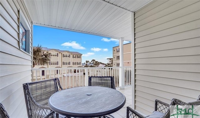 3 3rd St Unit 517, Tybee Island, GA 31328 - balcony with outdoor dining area