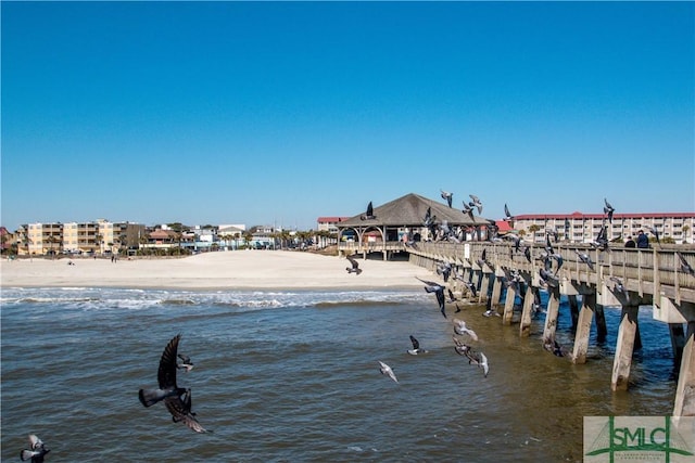 1217 Bay St Unit 105A, Tybee Island, GA 31328 - dock featuring a water view