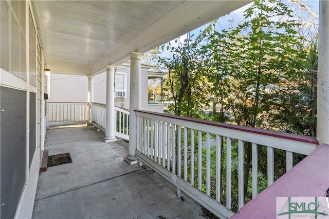 balcony with a porch