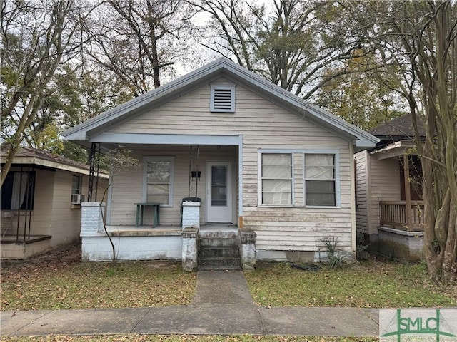 bungalow-style house featuring a porch