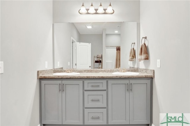 bathroom with vanity