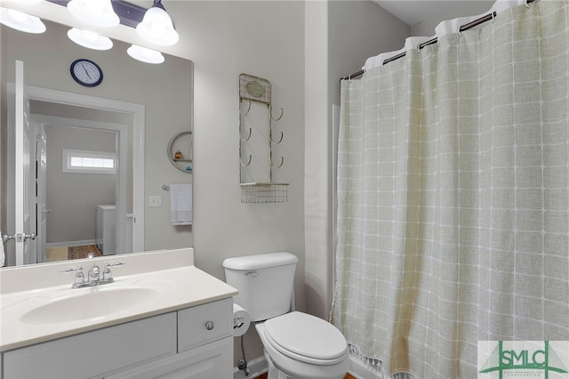28 Turning Leaf Way, Savannah, GA 31419 - full bath with toilet, vanity, and a shower with shower curtain