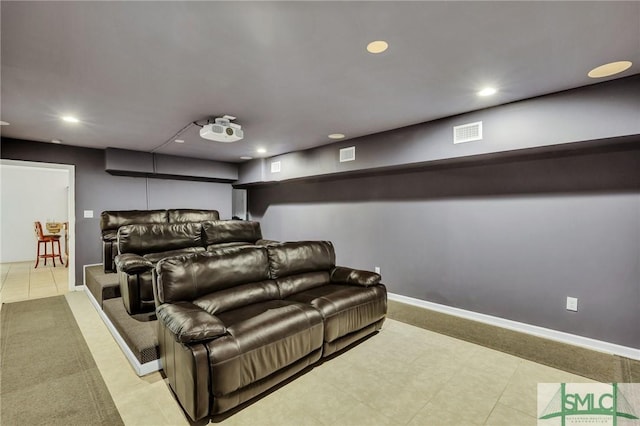 view of home theater room