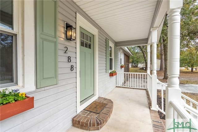 view of patio / terrace featuring a porch