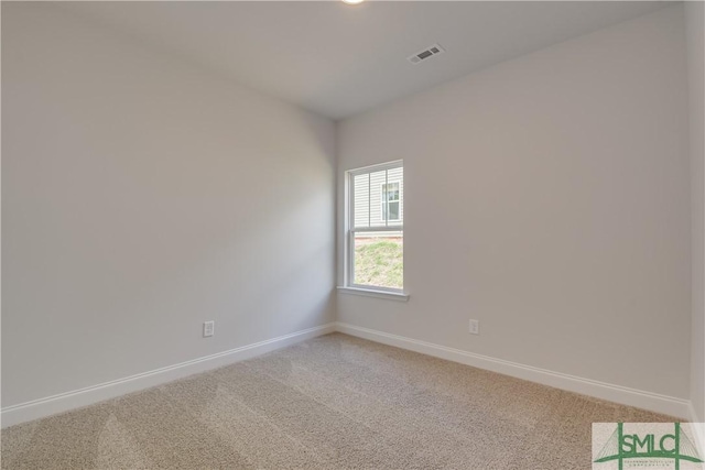 view of carpeted empty room