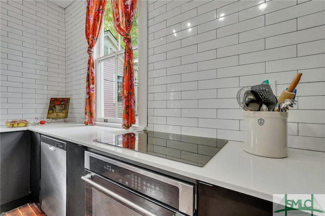 kitchen with appliances with stainless steel finishes