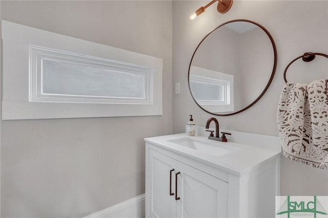 bathroom with vanity