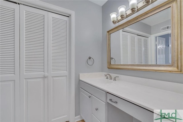 bathroom featuring vanity