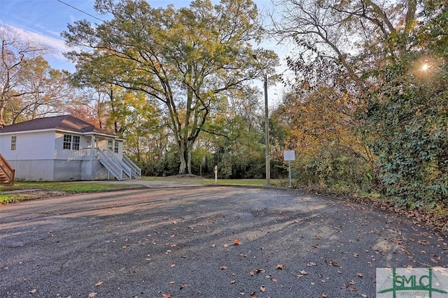 view of road