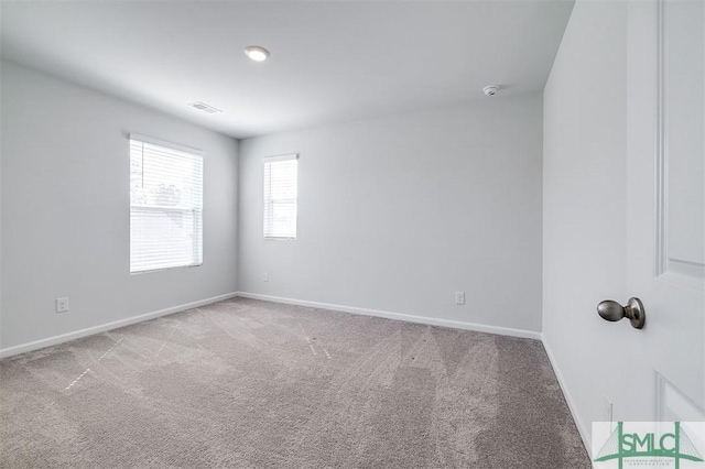 view of carpeted empty room