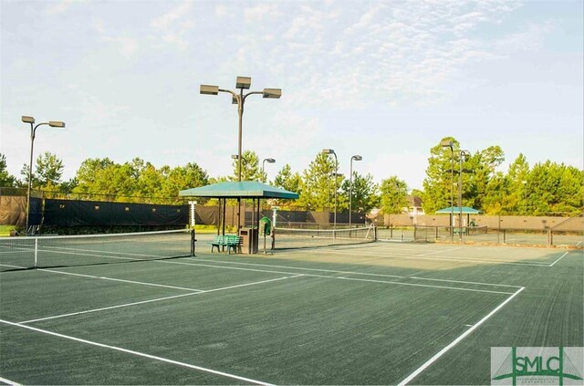 view of tennis court