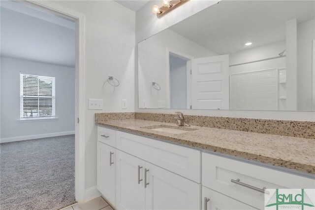 bathroom featuring vanity