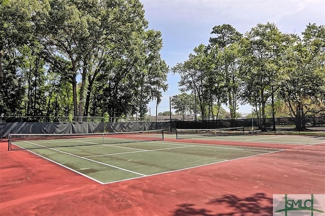 view of tennis court