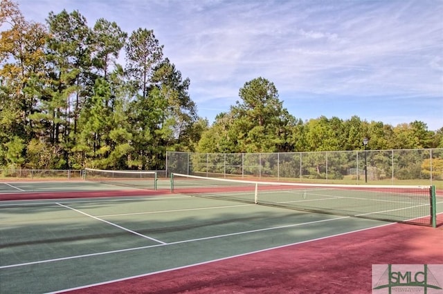 view of tennis court