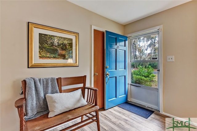 interior space featuring light hardwood / wood-style flooring