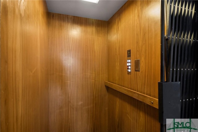 interior details featuring elevator