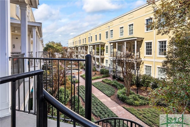 view of balcony