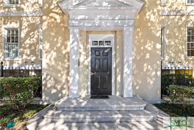 view of entrance to property