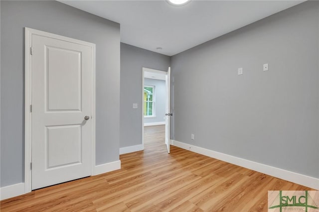 interior space featuring light wood-type flooring