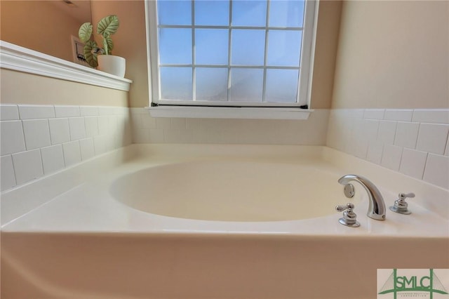 bathroom featuring a bathing tub