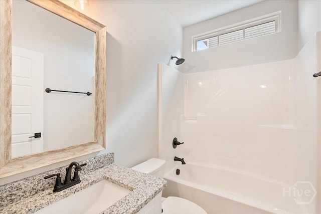 287 Timberlake Dr, Guyton, GA 31312 - full bath with toilet, vanity, and shower / tub combination