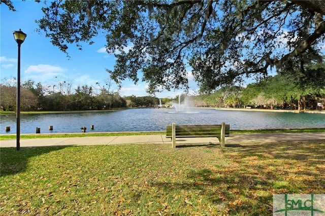 view of water feature