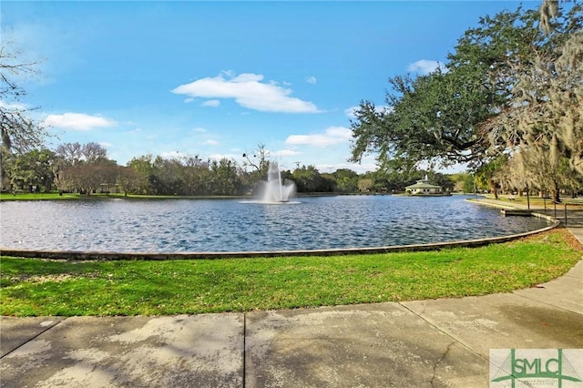 view of water feature