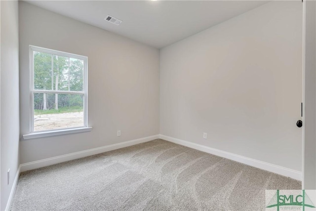 view of carpeted empty room