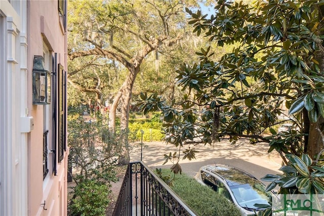 balcony featuring a patio area