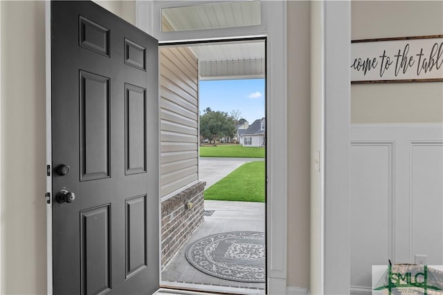 view of entrance foyer