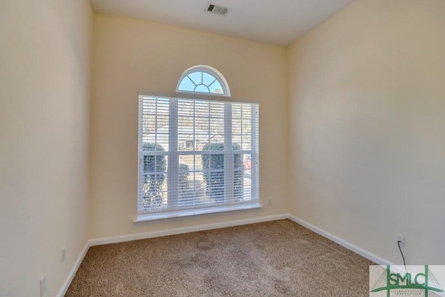 empty room with carpet floors