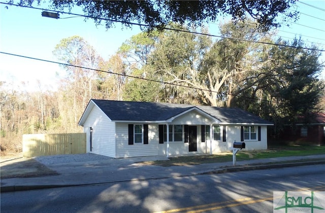 view of ranch-style house