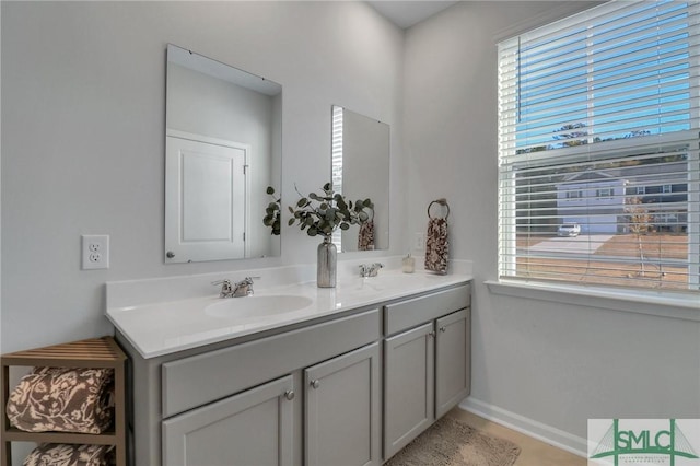 bathroom featuring vanity