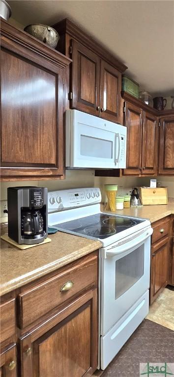 kitchen with white appliances