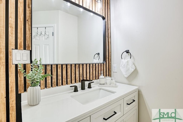 bathroom featuring vanity