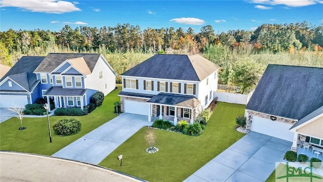 birds eye view of property