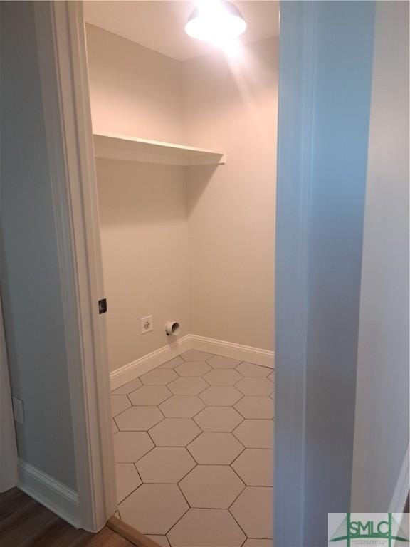 laundry room with hookup for an electric dryer