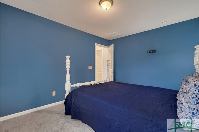 bedroom featuring carpet flooring