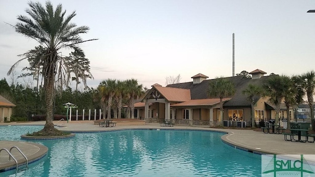 pool featuring a patio